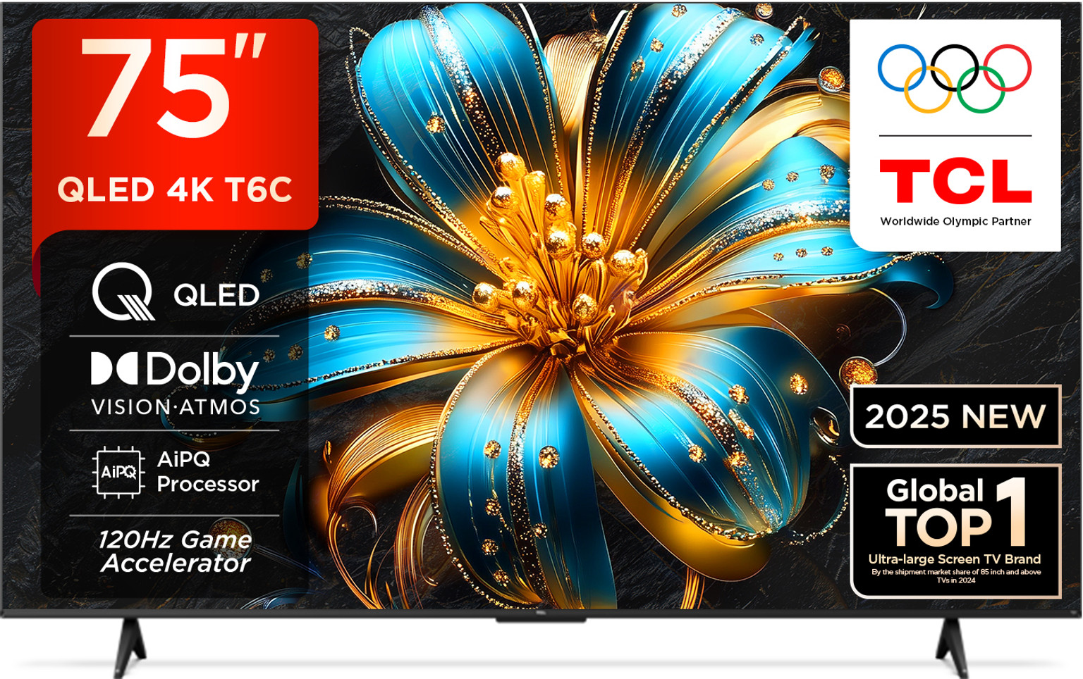 TCL T6C 189 cm (75 inch) QLED Ultra HD (4K) Smart 